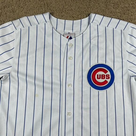 Vintage Chicago Cubs Mark Prior #22 Majestic MLB Baseball Jersey Size Medium Y2k - Picture 2 of 8